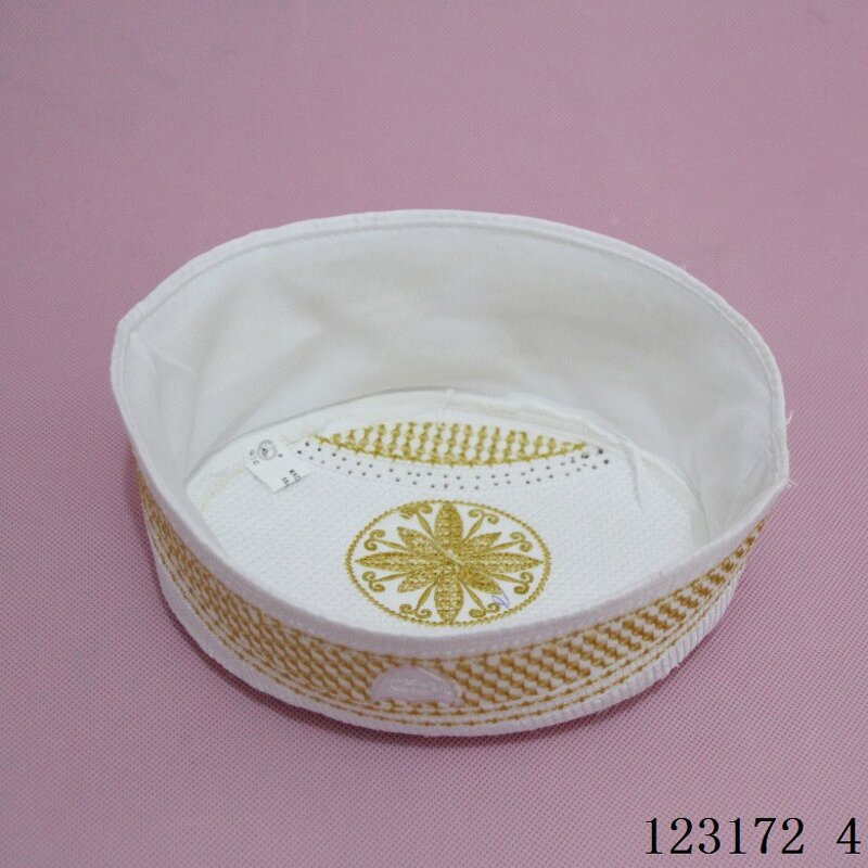 Muslim Hat Manufacturer - New Style Prayer Exquisite Gold Thread Full Embroidery Turkish for Men