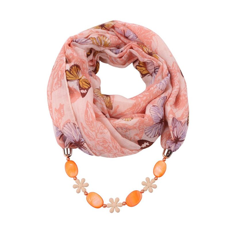Silk Scarf Manufacturer - Fashion Female Bamboo Cotton Print Necklace Ladies Ethnic Dot Pattern Jewelry Summer Autumn Winter