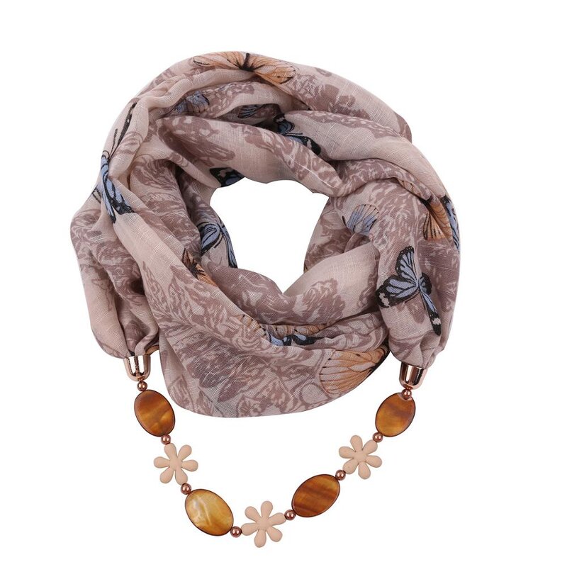 Silk Scarf Manufacturer - Fashion Female Bamboo Cotton Print Necklace Ladies Ethnic Dot Pattern Jewelry Summer Autumn Winter