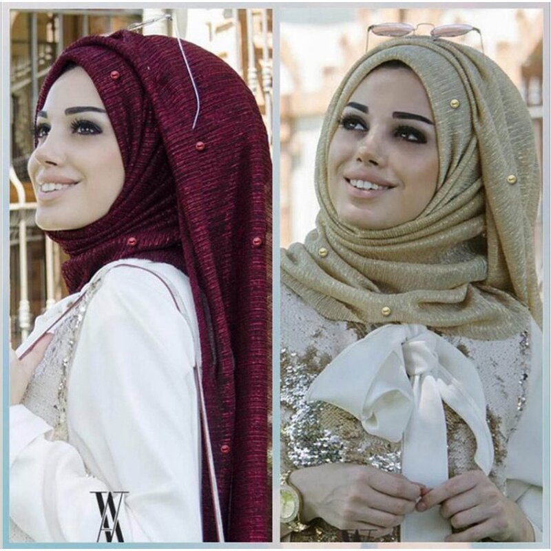 Shimmer Muslim Scarf Manufacturer - New Stylish 15 Colors Dubai Wholesale Crinkle Sequin Hijab