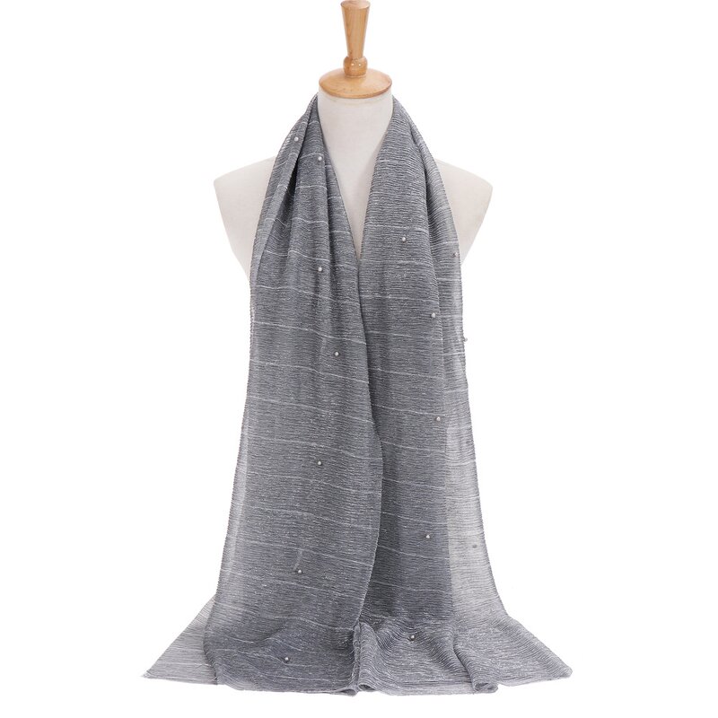 Shimmer Muslim Scarf Manufacturer - New Stylish 15 Colors Dubai Wholesale Crinkle Sequin Hijab