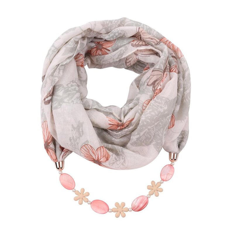 Silk Scarf Manufacturer - Fashion Female Bamboo Cotton Print Necklace Ladies Ethnic Dot Pattern Jewelry Summer Autumn Winter