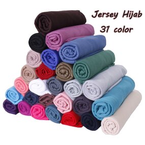 Jersey Hijab Scarf Manufacturer - High Quality Plain Monochrome Stretch Breathable for Women