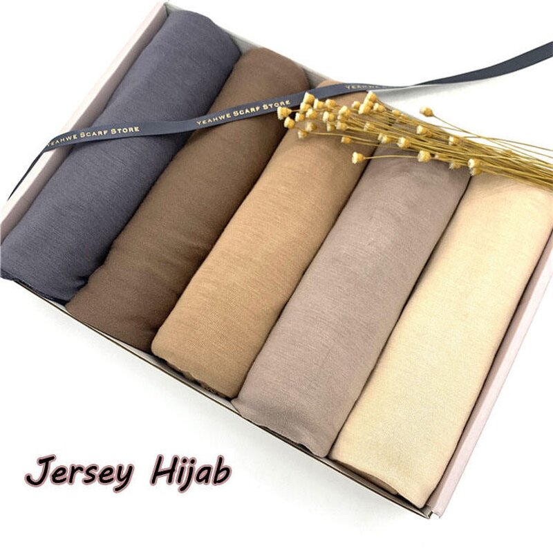 Cotton Hijab Manufacturer - High Quality 185*85cm Solid Color Malaysia Long Scarf