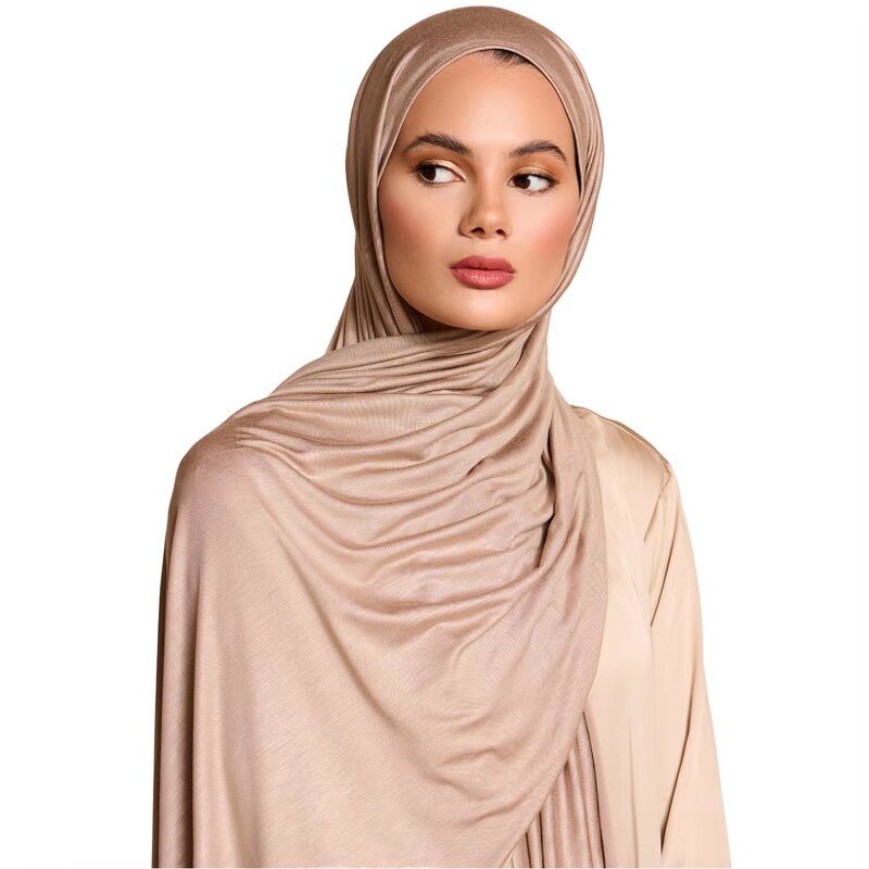 Polyester Jersey Scarf Manufacturer - Wholesale New Fashion Solid Plain Bubble Women's Hijab Long