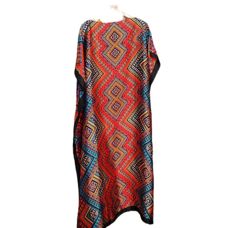 Ethnic Style Shawl Manufacturer - European American Women's New Contrast Color Pattern Thin Sunshade Scarf Summer Sunscreen