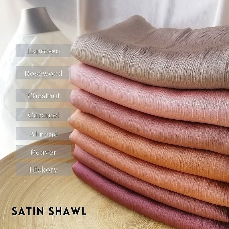 Satin Crinkle Scarf Suit Manufacturer - Customized Muslim Hijab Box Multicolor Scarf Combination