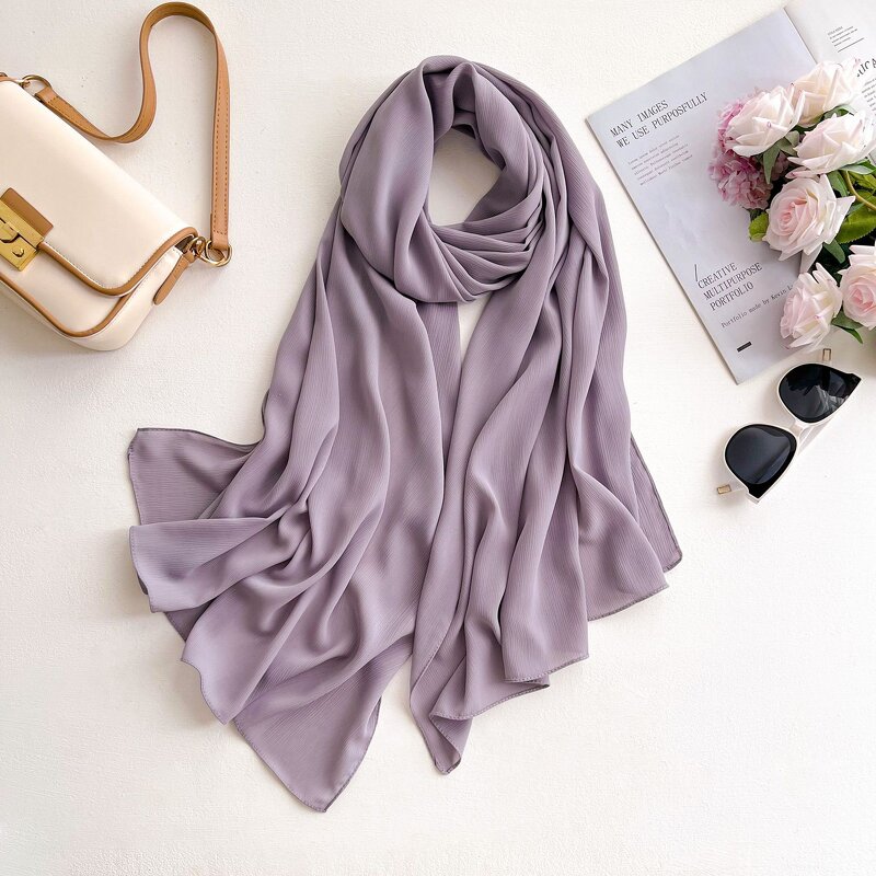 Long Sunscreen Shawl Manufacturer - Wholesale Elegant Women's Spring New Simple Jacquard Printed Silk Scarf