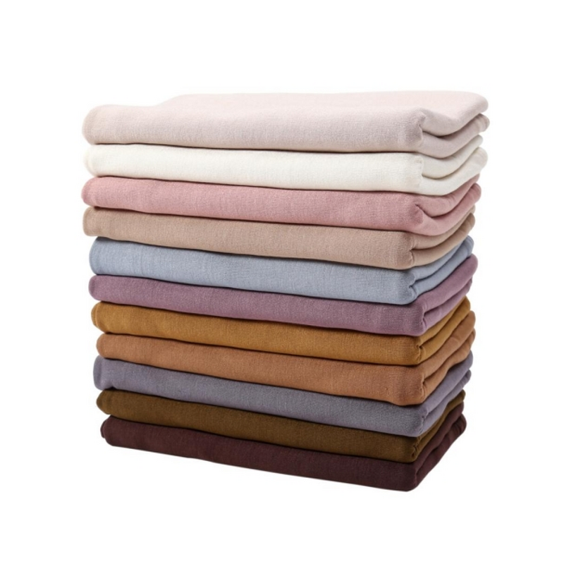 Head Scarves Manufacturer - High Quality Women's Ethnic Jersey Stretchy Plain Cotton Shawl Muslin