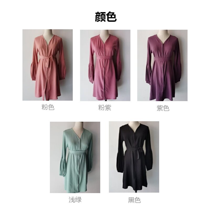 Girls' Abaya Dress Manufacturer - Elegant Three-Layer Chiffon Casual Polyester Headband for Children for All Summer Autumn Spring