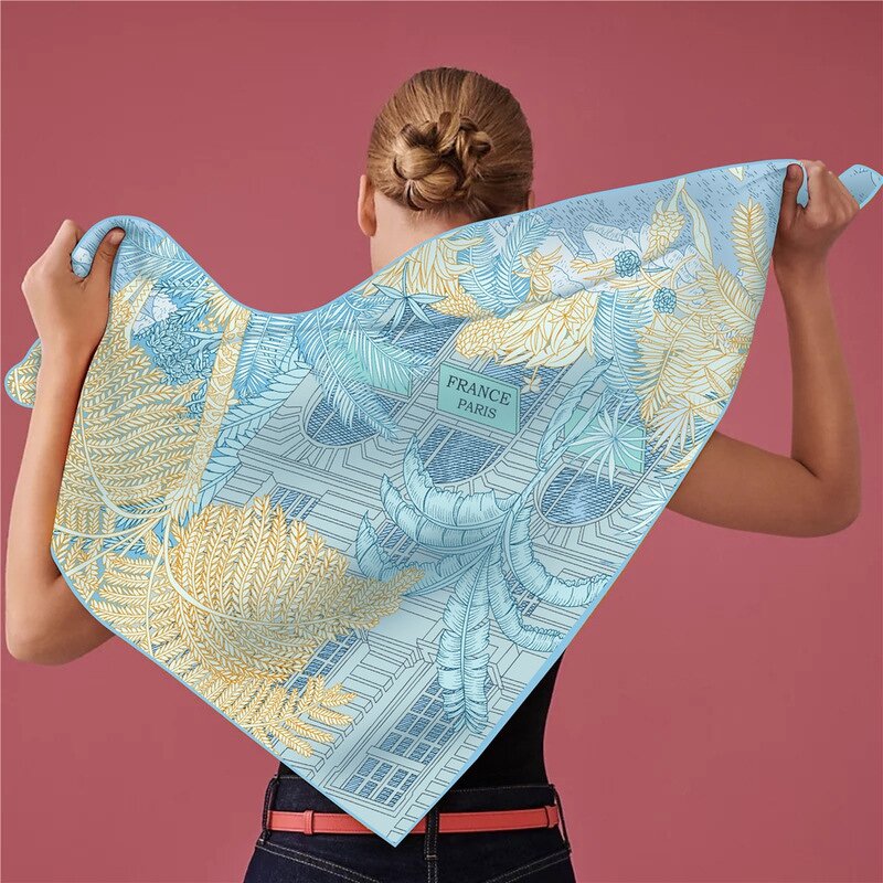 Triangle Scarf Manufacturer - Korean Autumn Thin Niche Design Shawl Fashion All-match Decorative