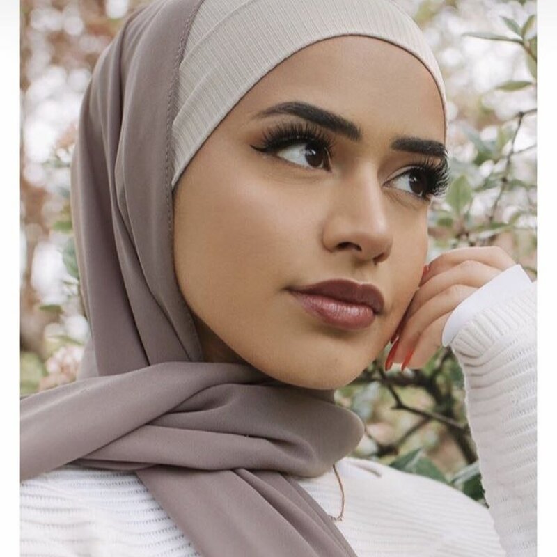 Silk Pashmina Hijab Manufacturer - Autumn Women's Modal Cotton Jersey with Sprinted Palestinian Cap