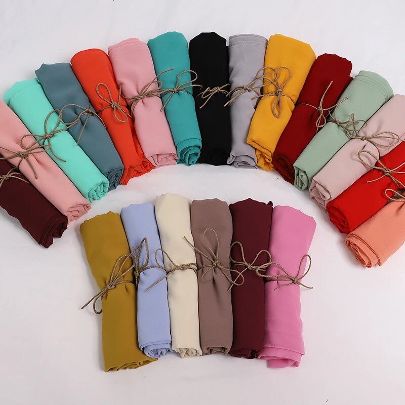 Chiffon Hijab Set Manufacturer - 5 Piece and Matching Scarf With Matching Underscarf for Women
