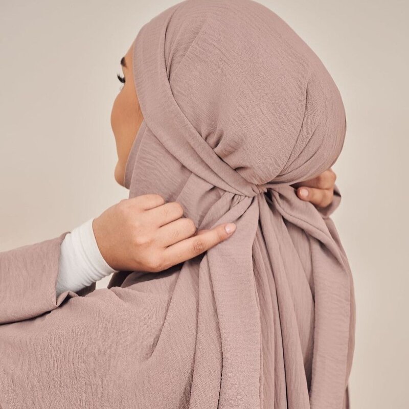 Women's Turbans Manufacturer - 2025 Summer Polyester Ice Silk Wrinkle Sunshade Solid Wholesale