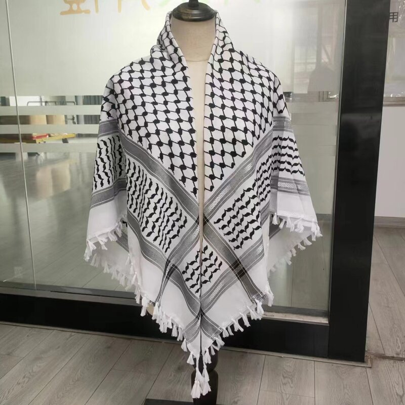 Keffiyeh Scarf Manufacturer - Original Kuffiyeh Woven Royal Shemagh Handmade Arab Print Palestine