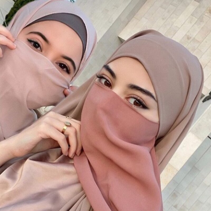 Hijab Manufacturer - High Quality Fashion Thick Heavy Chiffon Wrap Plain Malaysia