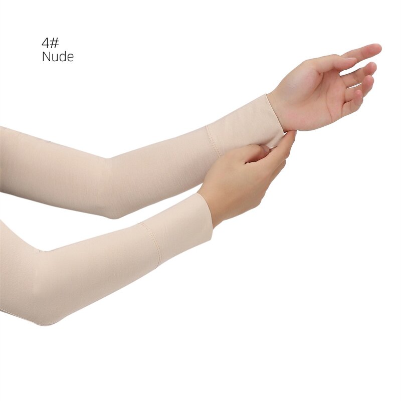 Arm Sleeves Manufacturer - Soft Skin-Friendly Elastic Female Sun Protection New Anti-Skid Cotton Base Ice