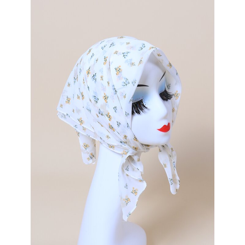 Gold Flower Hijab Manufacturer - Cotton Shawl Viscose Scarf for Muslim Women Ladies Shimmer for Spring