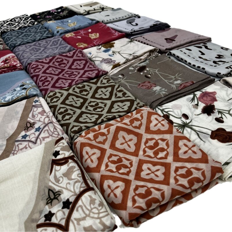 Cotton Square Scarf Manufacturer - 2024 New Summer High Malay Square Balinese Pattern Custom Logo