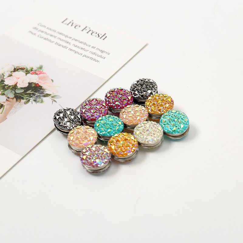Magnetic Hijab Pin Manufacturer - Round Shawl Magnet Scarf Pin Headscarf Abaya Clasp Brooch
