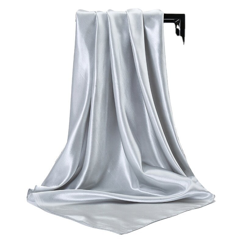 Satin Silk Hijab Manufacturer - OEM New Wholesale 90x90 Panuelos De Seda Plain for Outdoor Use
