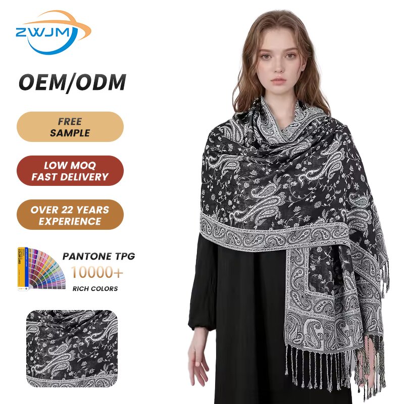 Patterned Scarf Manufacturer - Satin-finish for Women Stylish Ethnic Scarves Shawls