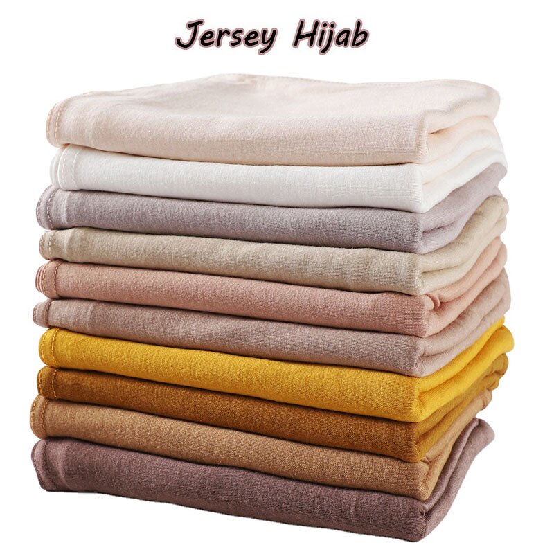 Hijab Scarf Manufacturer - High Quality 170*70cm Solid Color Cotton Jersey Malaysia