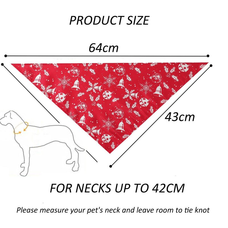 PET Scarf Bib Manufacturer - Christmas Triangle Polyester Cat Dog Drool Headgear Apparel