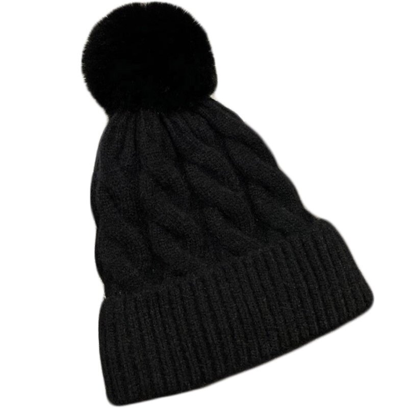 Korean Style Beanie Manufacturer - Winter Autumn All-Match Fleece-Lined Knitted Hat Youth Middle-Aged Soft Fashionable