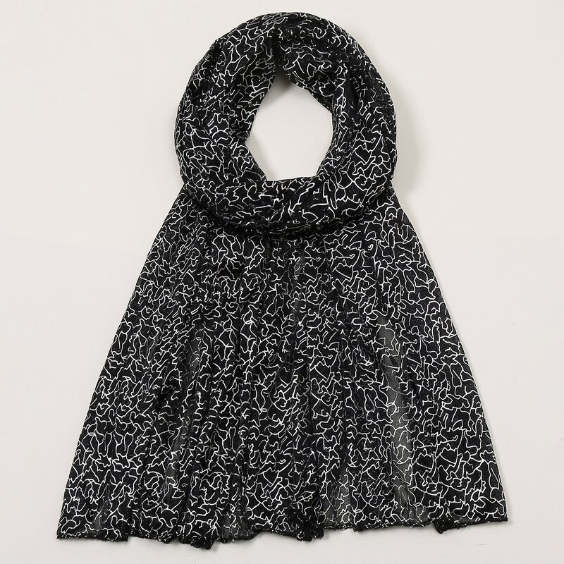 Pakistan Scarf Manufacturer - New Polyester Wholesale Newly Designed Women's Printed Shawl Muslim