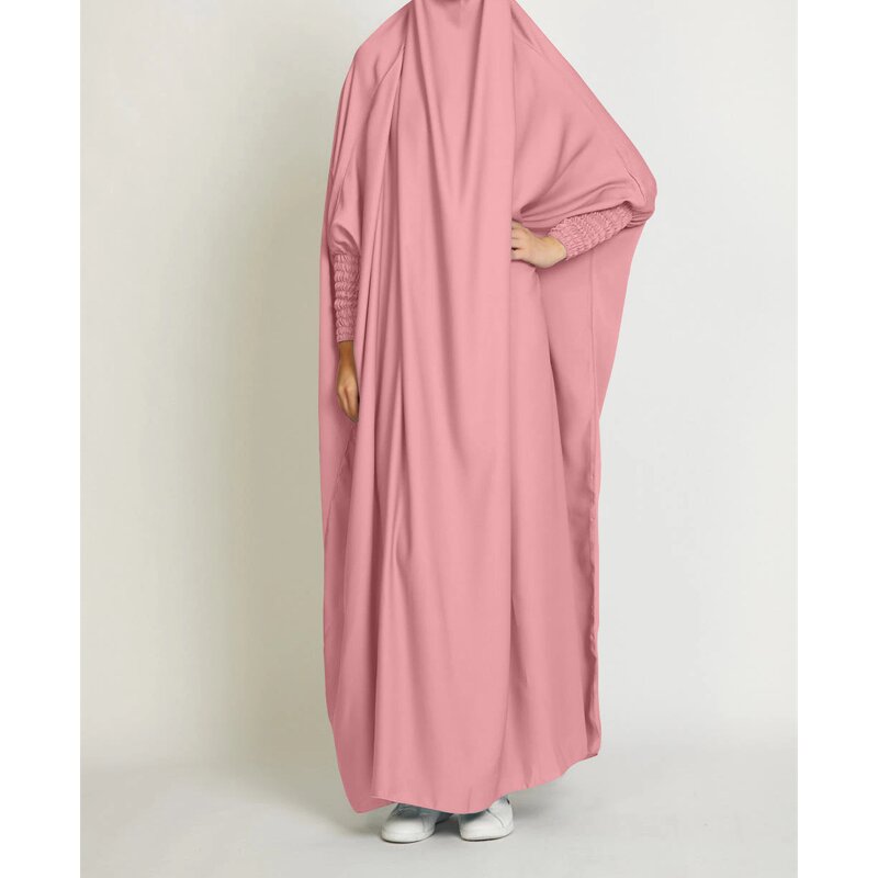 Ramadan Abaya Manufacturer - 2024 Dubai Full Coverage Prayer Hijab Long PRAYER SET One PIECE Women Muslim Dress