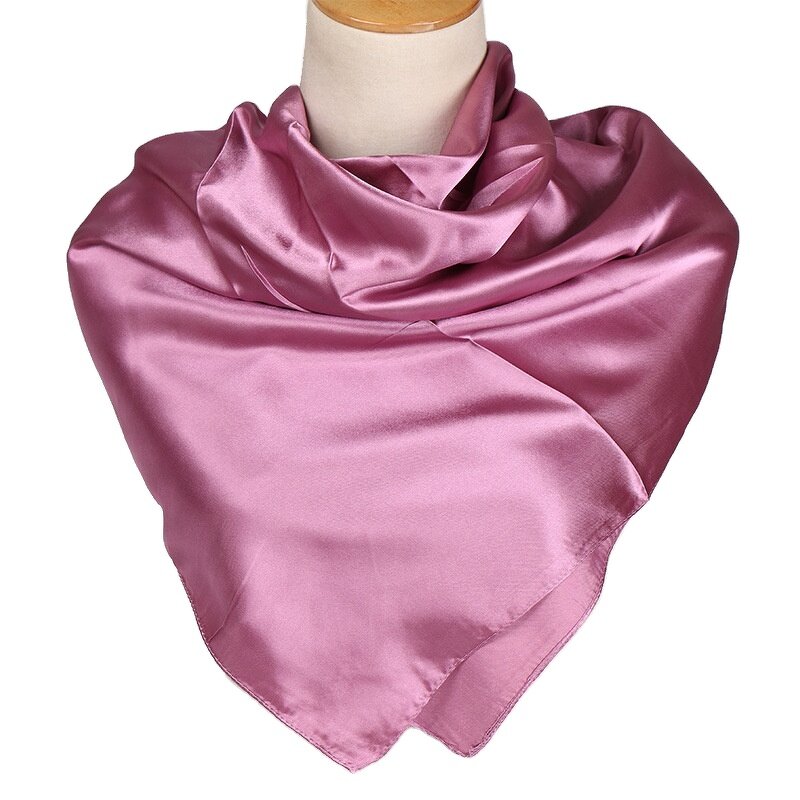 Satin Silk Hijab Manufacturer - OEM New Wholesale 90x90 Panuelos De Seda Plain for Outdoor Use