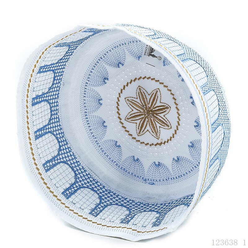 Muslim Prayer Hat Manufacturer - New Style Egyptian Turkish Arabic Men Embroidery Islamic Kufi Hat