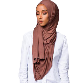 Cotton Hijab Manufacturer - Hot Sale Muslim Monochrome Arab Women Jersey Head Scarf