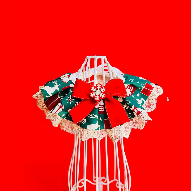 Pet Saliva Towel Manufacturer - Christmas New Style Dog Bib Cat Triangle Decoration Accessories