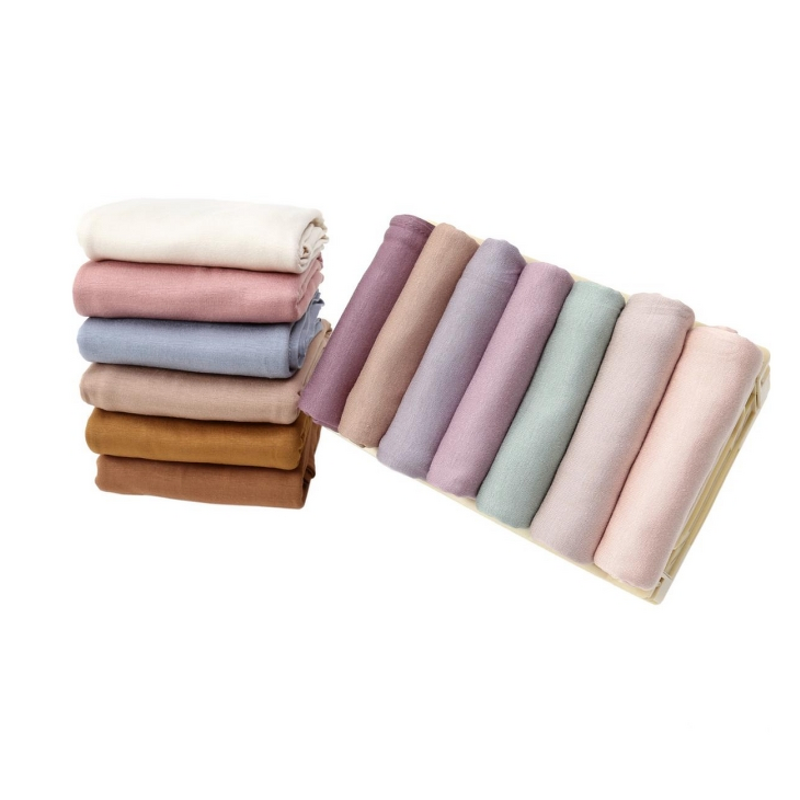 Head Scarves Manufacturer - High Quality Women's Ethnic Jersey Stretchy Plain Cotton Shawl Muslin