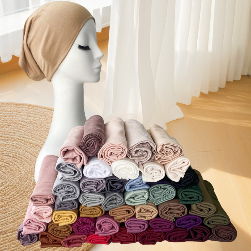 Sports Bonnet Manufacturer - Ready Stock 77-Color Modal Mercerized Cotton Stretch Cap