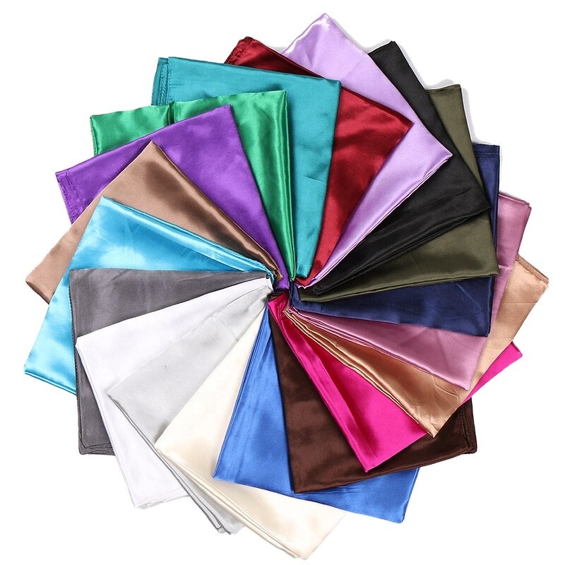 Satin Silk Hijab Manufacturer - OEM New Wholesale 90x90 Panuelos De Seda Plain for Outdoor Use