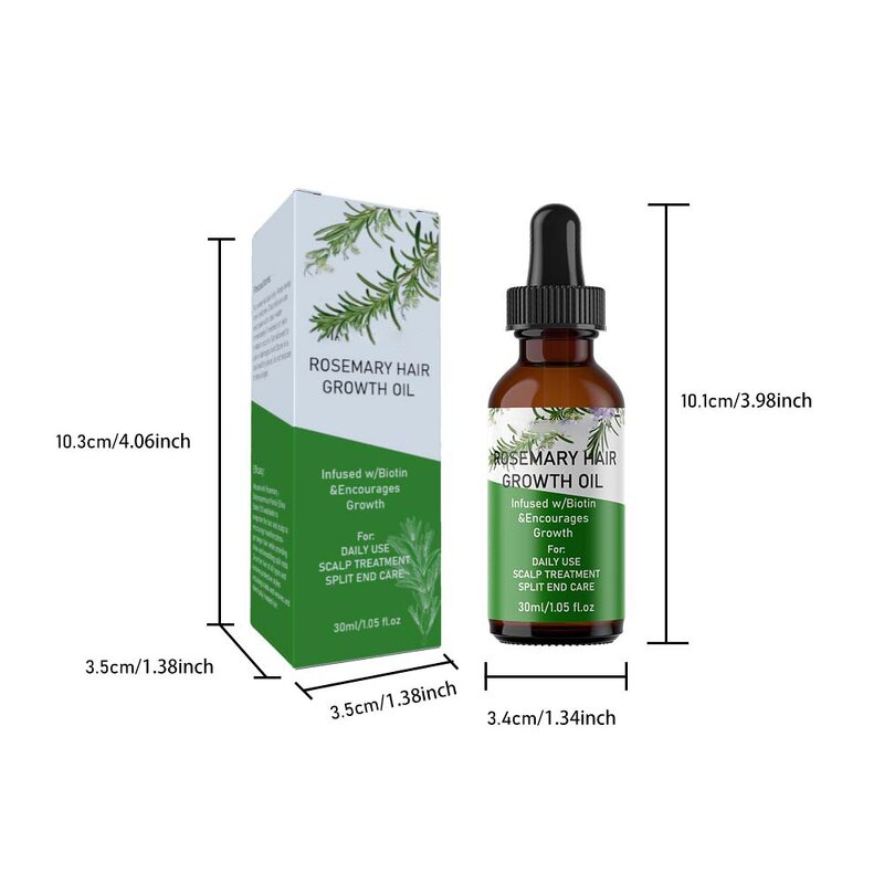 Hair Growth Oil Factory - Own Brand Organic Rosemary Tea Tree Keratin
