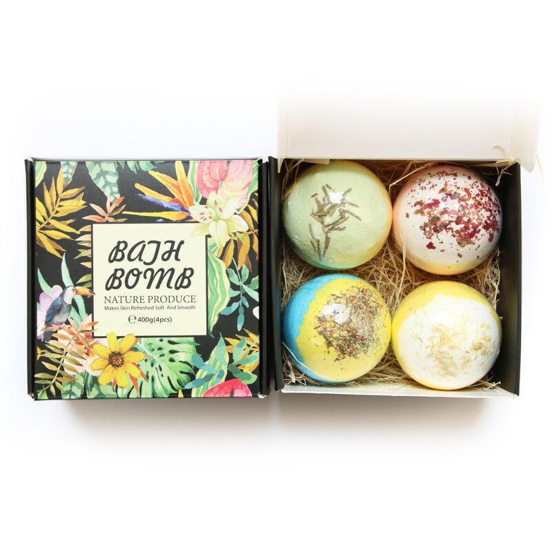 Bath Bomb Gift Set Factory - Large Natural Handmade Essential Oil Spa
