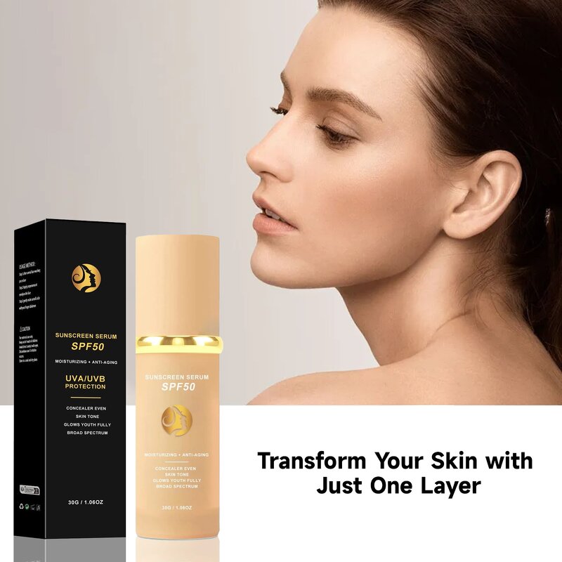 Color-Changing Cream Factory - 4-in-1 SPF 50 Whitening Moisturizing Long-Lasting