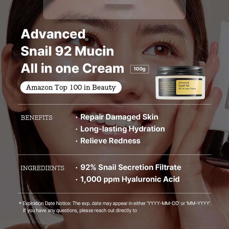 Snail Cream Factory - 92% Mucin with Vitamin Collagen Anti-Aging