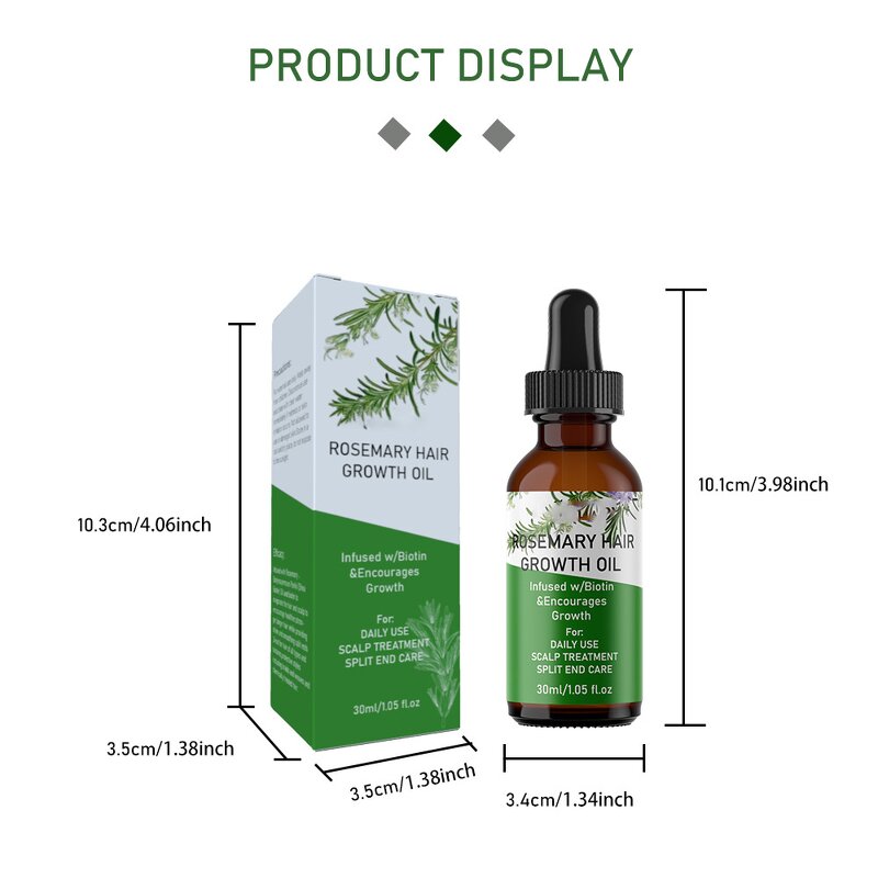 Hair Growth Oil Factory - Own Brand Organic Rosemary Tea Tree Keratin