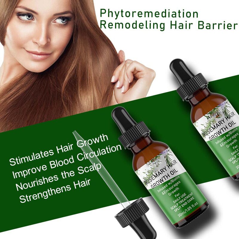 Hair Growth Oil Factory - Own Brand Organic Rosemary Tea Tree Keratin