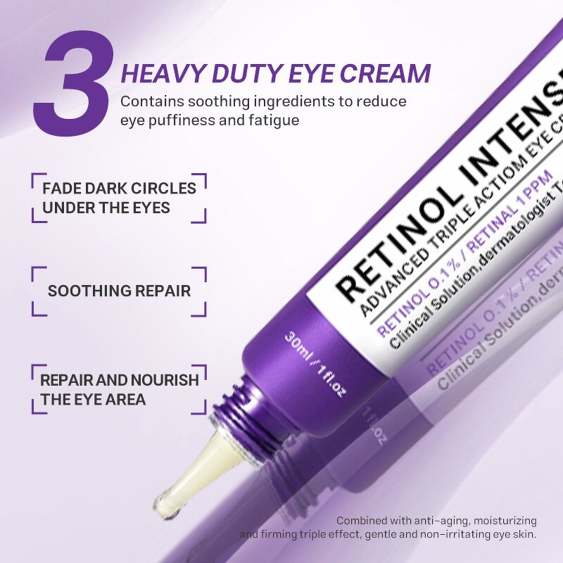 Eye Cream Factory - 30ml Retinol Triple Action Korean Anti-Aging Dark