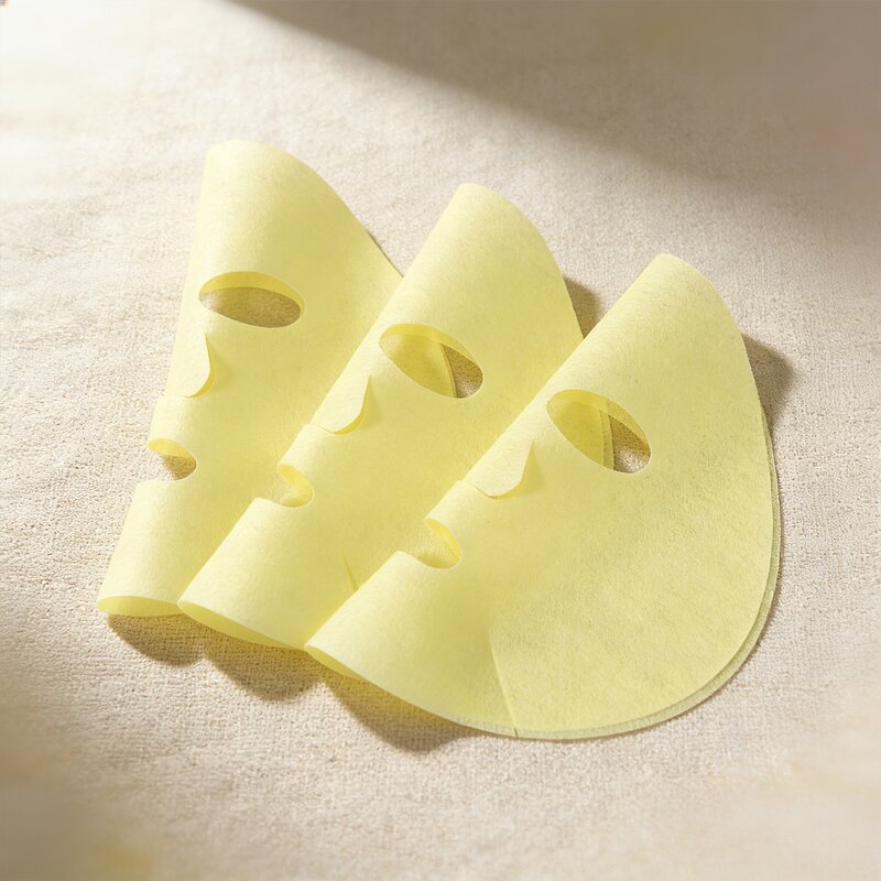 Turmeric Mask Sheet Factory - 45g Yellow Non-Woven Raw Material