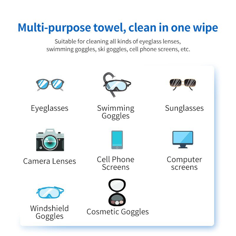 Cleansing Wipes Manufacturer - Premoistened Anti-Fog Glasses