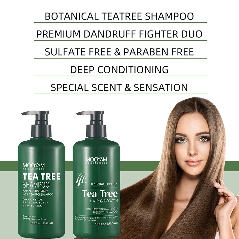 Tea Tree Shampoo Factory - 500ml Anti-Falling Dandruff Control