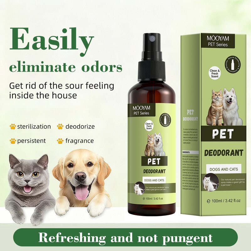Pet Deodorant Manufacturer - OEM 100ml Odor Control