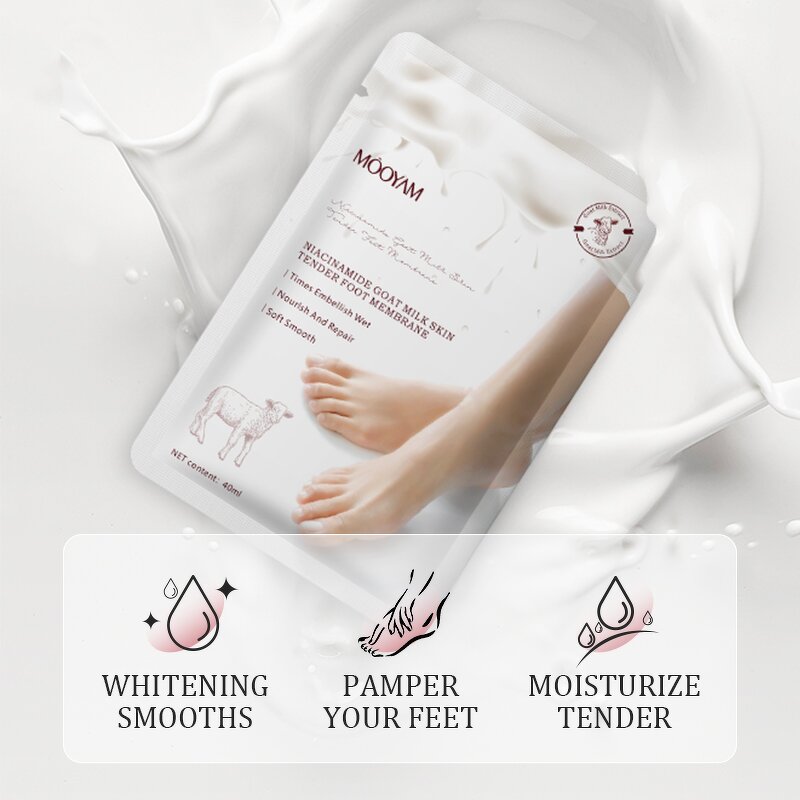 Foot Sheet Mask Manufacturer - OEM Niacinamide Goat Milk